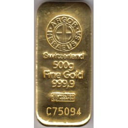 500 Gramm Degussa Goldbarren Neuware