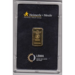 5 Gramm Goldbarren im Blister