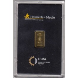 2,5 Gramm Goldbarren im Blister IGR/Degussa
