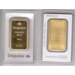 100g Goldbarren Heraeus im Blister