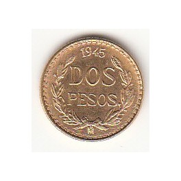 Goldmünze 2 Pesos Mexico