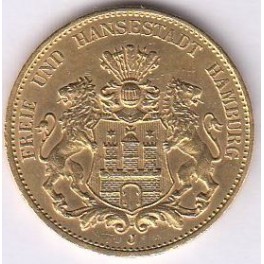 20 Mark Hamburg Goldmünze versch. Prägejahre