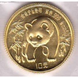 1/10oz Panda 10 Yuan China 1986