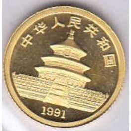 1/20oz Panda 5 Yuan China 1991/1992