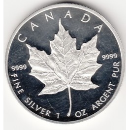 1oz 5 CAD Maple Leaf Silberm&uuml;nze 