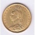 Goldmünze 1/2 Sovereign Victoria mit Krone