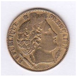 10 Francs Ceres Goldmünze versch. Jahrgänge