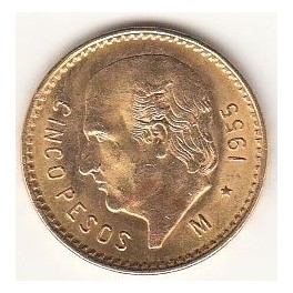 Goldmünze 5 Pesos Mexico