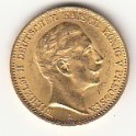 Goldmünze 20 Deutsche Mark Wilhelm II