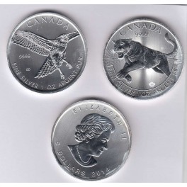 Silberunze Birds of Prey Canada 5 Dollar Silberunze Birds of Prey Canada 5 Dollar