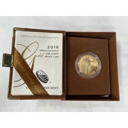 50 Dollar 2016 American Eagle Proof  1 Unze mit Zertifikat und edler Box