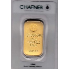 100 Gramm Goldbarren Gussbarren Neuware C.Hafner im Blister