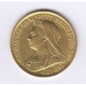 Goldmünze 1/2 Sovereign Victoria mit Krone