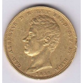 100 Lire Italien 1832 Alberto, Sardinien (rar!!!)