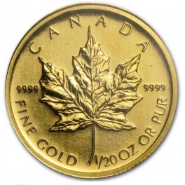 1/20 Unze Maple Leaf Goldmünze