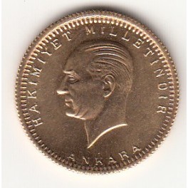 100 Piaster Türkei Goldmünze Atatürk
