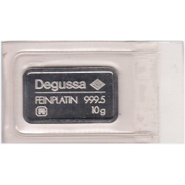 1oz Platinbarren Degussa Resale