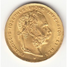 8 Florin Österreich Goldmünze 
