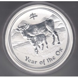 1 Kilo Year of the Ox/Ochse 2006 Silbermünze
