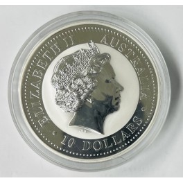 10oz Kookaburra 1992 Silbermünze 