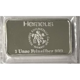 1oz Silberbarren Heraeus Resale