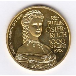 Goldmünze 1000 Schilling Kaiserin Elisabeth