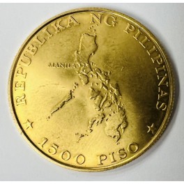1500 Piso Philippinen Goldmünze 1976