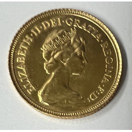 Goldmünze 1/2 Sovereign Elizabeth II. 1982