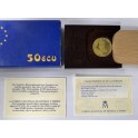 50 Ecu Spanien Goldmünze 1989
