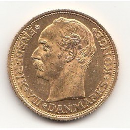 20 Kronen Frederik VIII. Goldmünze Dänemark