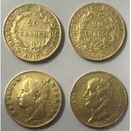 20 France Napoleon I. mit Kranz 1810A Goldmünze