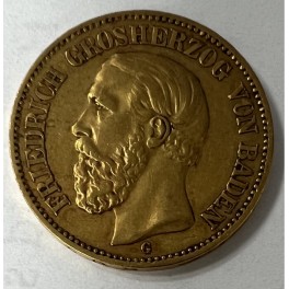 20 Mark Friedrich I. 1894 Baden, Karlsruhe