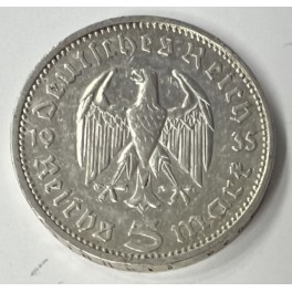 5 Reichsmark Silber 1934-1939 Drittes Reich
