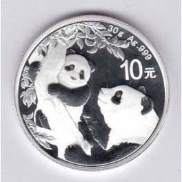 30g 10 Yuan Panda 2021 Silbermünze