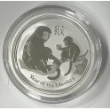 1/2oz Affe/Monkey 2016 Lunar Serie II Australien Silbermünze gekapselt