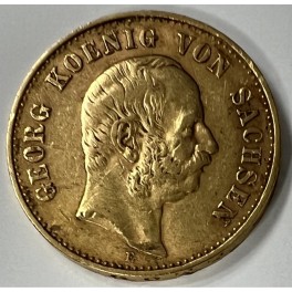 (rar!!) 20 Mark Georg König von Sachsen 1903E Goldmünze