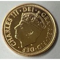 1/2 Sovereign Krönung Charles III. 2023 Goldmünze