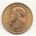 Goldmünze 10 Gulden junge Königin Wilhelmina
