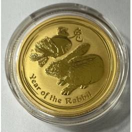 1/4 Unze Year of the Rabbit/Hase Australian 25 Dollar gekapselt 