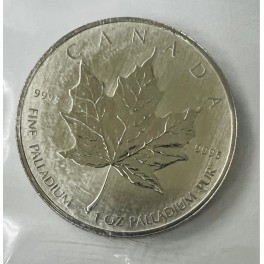 1oz Maple Leaf Palladiummünze 2009 50 Dollars eingeschweißt