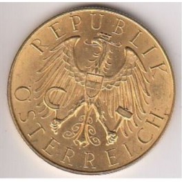 25 Schilling Republik Österreich Goldmünze