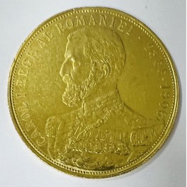 (rar!!!) 25 Lei Rumänien 1906 Goldmünze