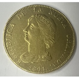 (rar!!) 16 Pesos 1841 Kolumbien Goldmünze