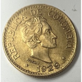 5 Pesos 1929 Goldmünze Kolumbien