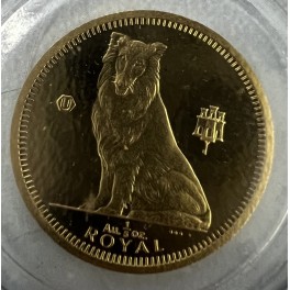1/5oz Royal Goldmünze "Der Collie" Gibraltar 1995