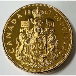 20 Dollars Kanadische Konföderation 1967 Goldmünze