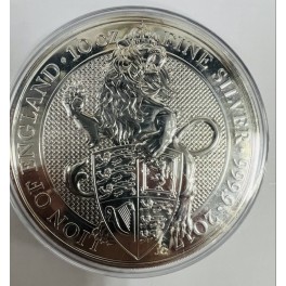 10oz Queens Beasts Silbermünze - Lion of England