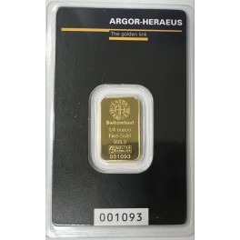1/4oz Goldbarren Neuware Heraeus im Blister 1/4oz Goldbarren Neuware Heraeus im Blister