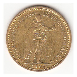 10 Kronen 1904 Ungarn Goldmünze