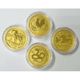 1/4oz Gold Lunar II Goldmünze Australien versch. Motive